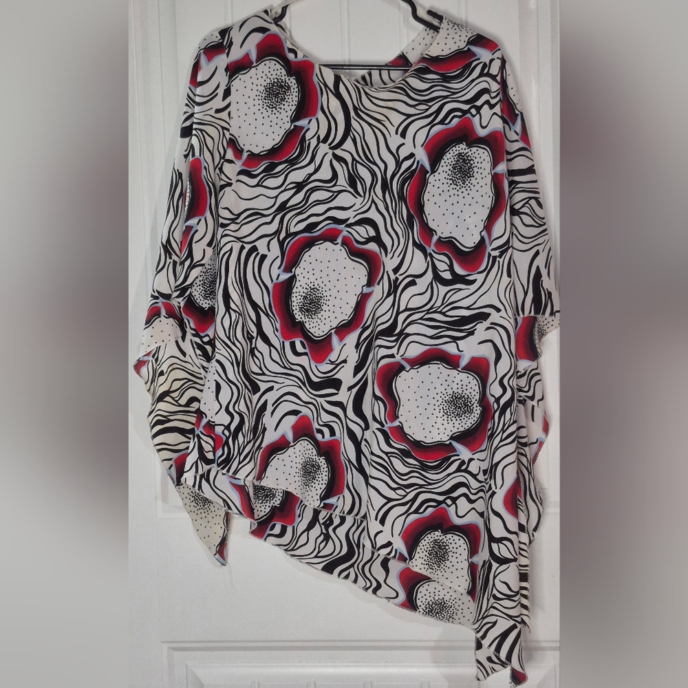 Womens Zoey Beth Asymmetrical Blouse Free Size
